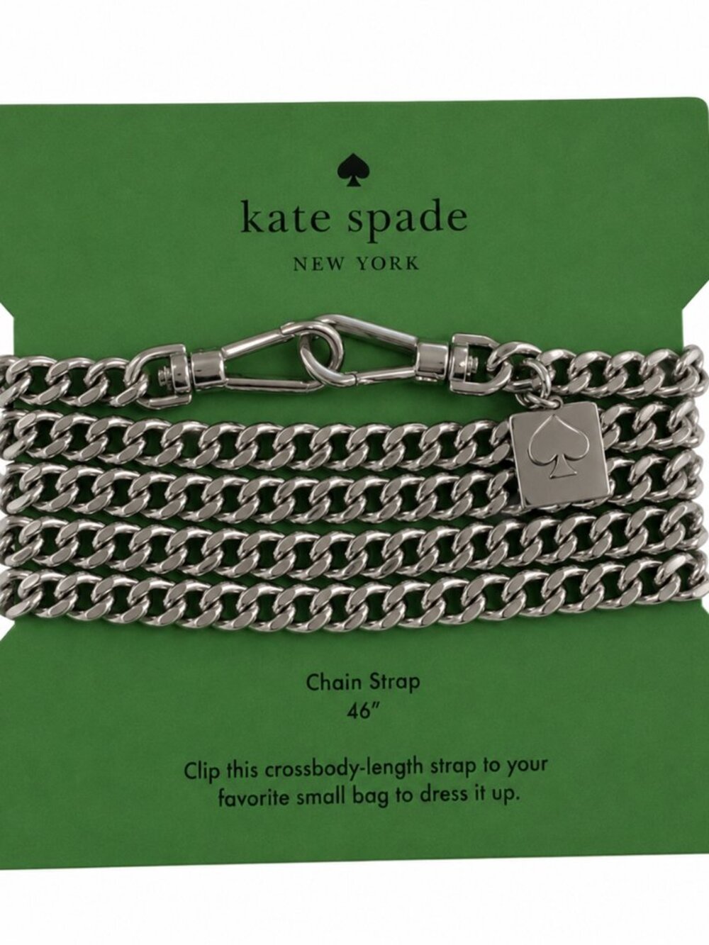 Kate Spade 46" cross body chain strap